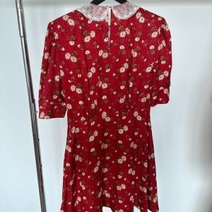 Miu miu floral-print puff-sleeve dress 42